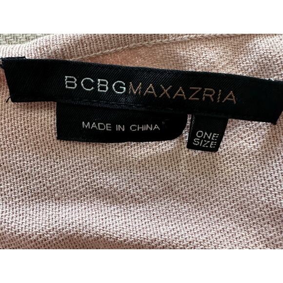 BCBG MaxAzria - Silk Baby Pink Ruffle Poncho - OS - Picture 5 of 7